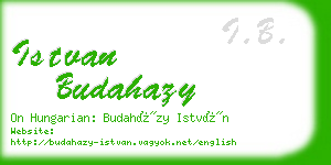 istvan budahazy business card